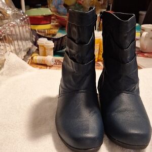 Stylish Blue Ankle Boots